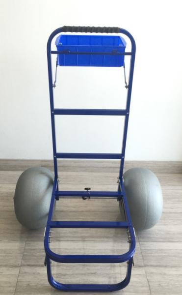 Light Weight Aluminum Foldable Beach Cart 100kg Capacity