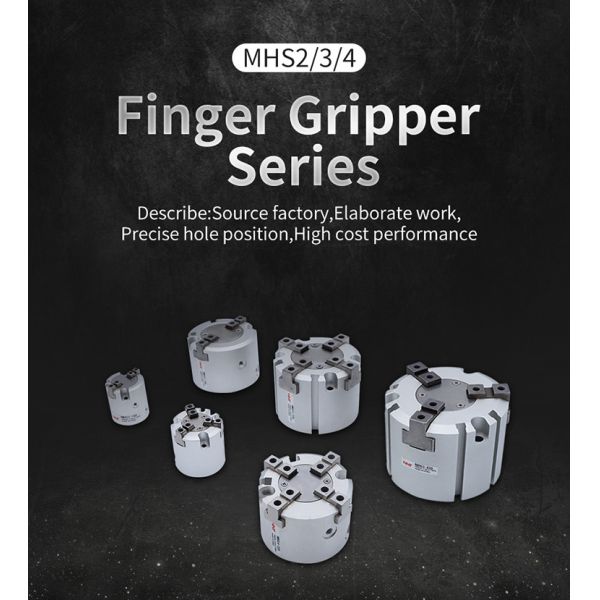 Gripper пальца NNT MHS3 3 пневматический со множественным размером скважины