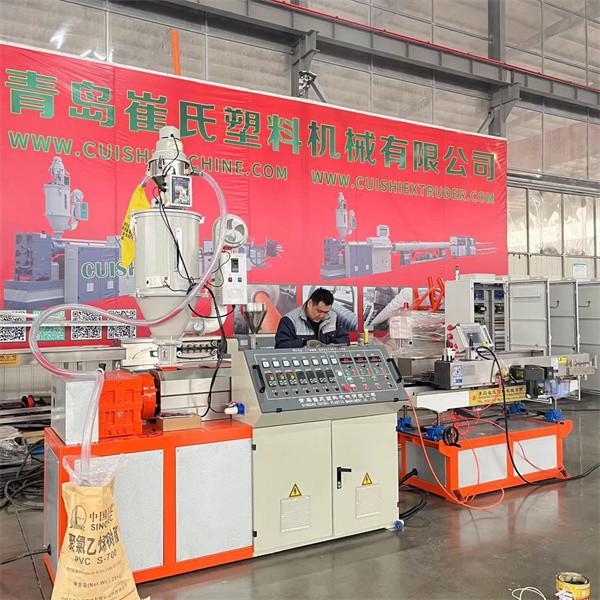 10mm-50mm Diameter Single Wall Corrugated Pipe Machine With 3 Cooling Zones And PLC Control System
