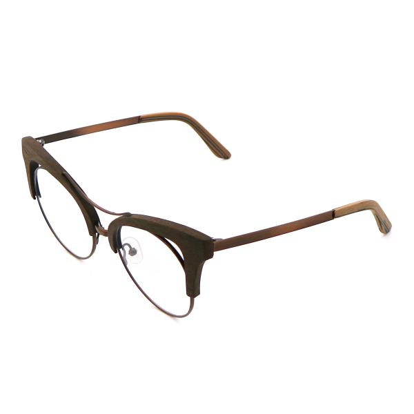 Handmade Imitation Wood Acetate Optical Glasses Frame MR 0363