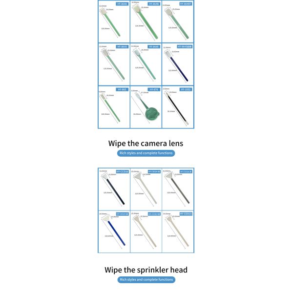 Absorbency Lint Free Rectangular Head Cleanroom Sponge Foam Swab For Printhead