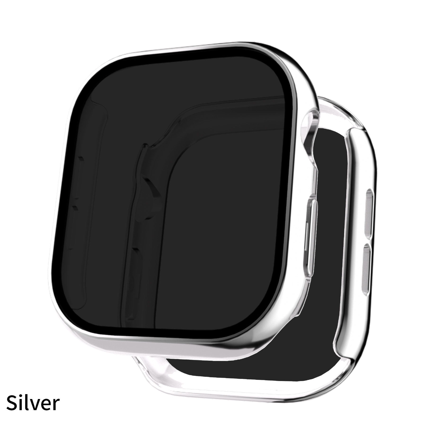 Eraysun Electroplating Anti-peeping Shell Film Integrated for Apple Watch Series10 42mm 46mm Protector Watch Case