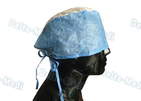 Dustproof Breathable Disposable Surgical Caps Non Woven Customized Color