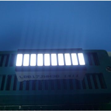 Yellow 10 LED Light Bar with 10 Segment LED Display in Compact 25.4 x 10.1 x 7.9mm Size