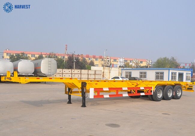 Цапфы FUWA 3 40 трейлер контейнера скелета емкости загрузки 40ft тонны Semi