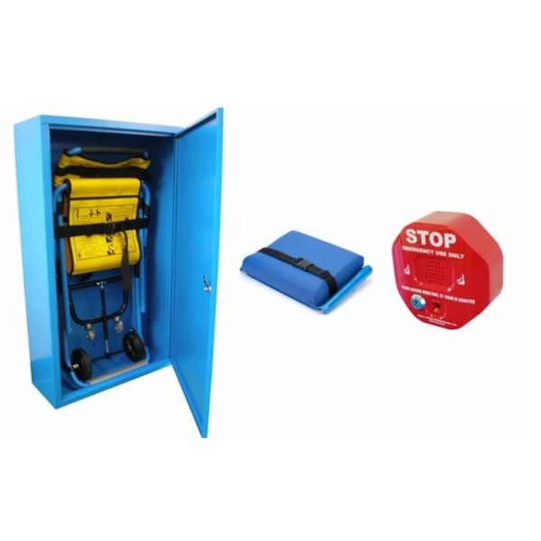 Aluminium Foldable Stair Climbing Walker Manual Stair Chair Stretcher With Track