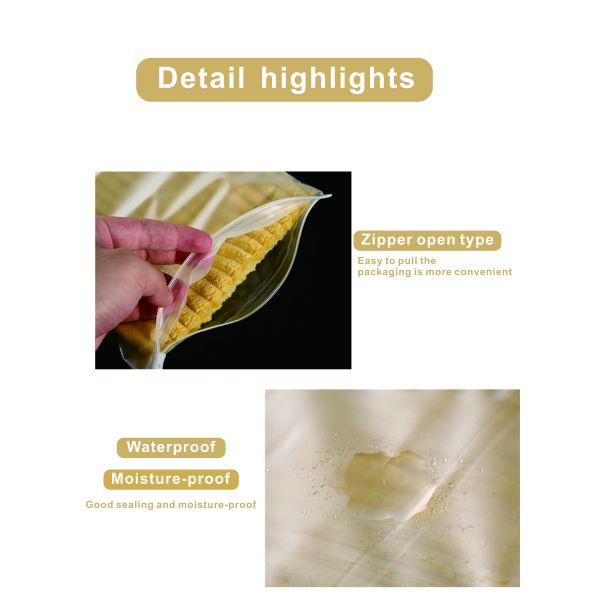 LDPE CPE/EVA/PVC Экологически чистый Zip Lock Одежда Пластиковый Zipper Bag с вентиляционной дырой