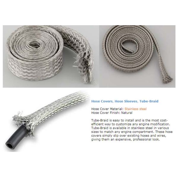 0.10-0.30mm Shielding 304 Stainless Steel Braided Sleeving