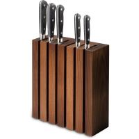 200 mm x 180 mm Porteur de couteau en bois Cuisine à domicile Stockage de couteau en bois de hêtre