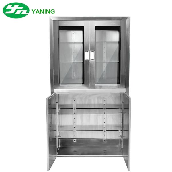 Armoire à médicaments de pharmacie YANING, mobilier hospitalier, instruments médicaux, coffre à outils, armoire OT en acier inoxydable pour salle d'opération