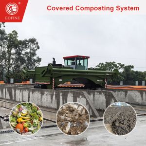 Composting Systems Windrow Composting Machine With Membrane Cover