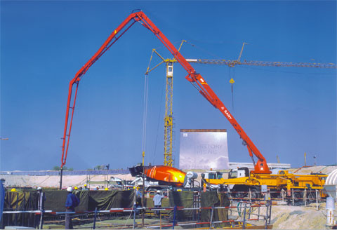 тележка 85km/H 66m установила конкретный насос SY5631THB 660C-8