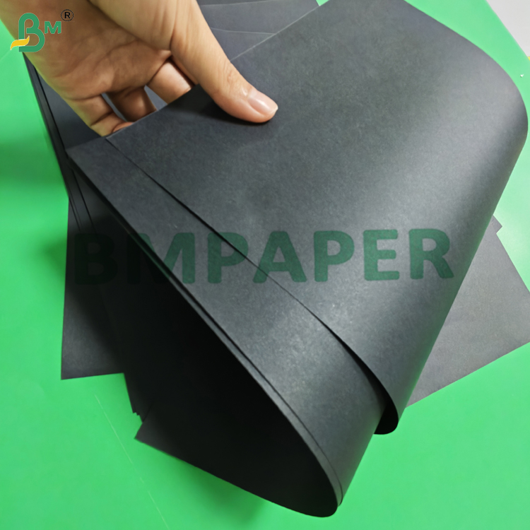 80gsm 90gsm Black Kraft Paper Roll For Flower Wrapping 48 inch x 100 Feet