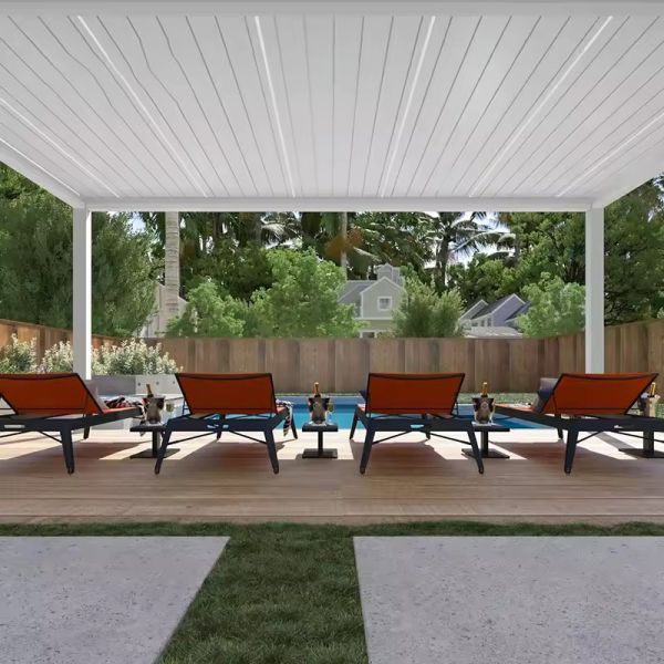 Customizable Aluminium Pergola With Roof And UV Protection Features Low Maintenance