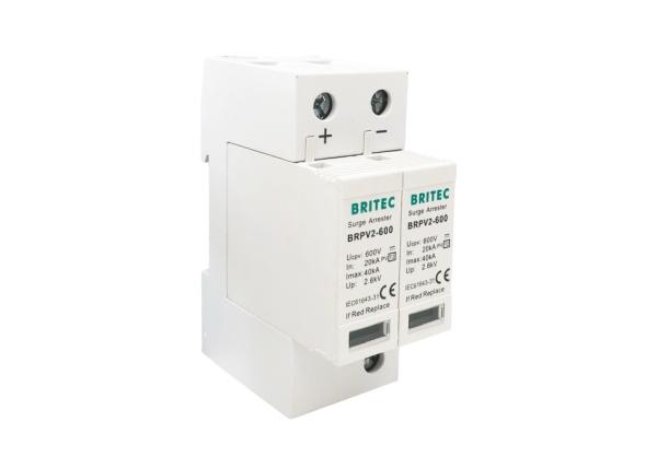 dispositivo de proteção do impulso do prendedor do impulso de 600V SPD picovolt sobre a proteção atual 2P