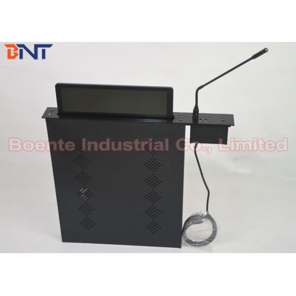 Conference Room Meeting Microphone Slim LCD Monitor Screen Motorized Lift 17.3 Inch 1080P Screen