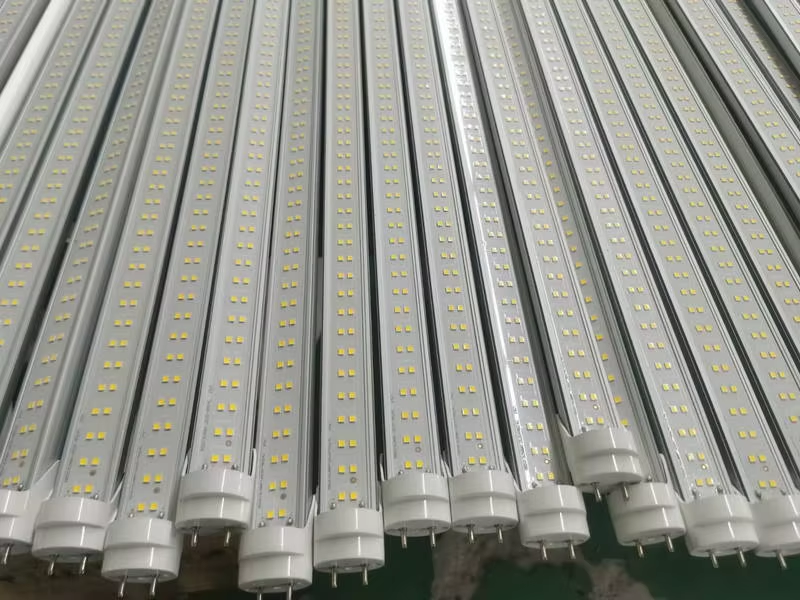 Residential 4ft T8 LED Tube Light Fixture Brightest Double LED for Office Warehouse