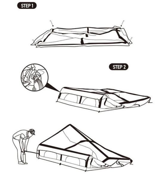 Air Tent, Inflatable Glamping Tent with Pump, Inflatable House Tent, Easy Setup Waterproof Outdoor Oxford Tents