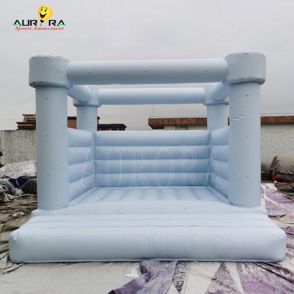 Commercial Blue Wedding Inflatable Bounce House Bouncing Castle For Kids Adults