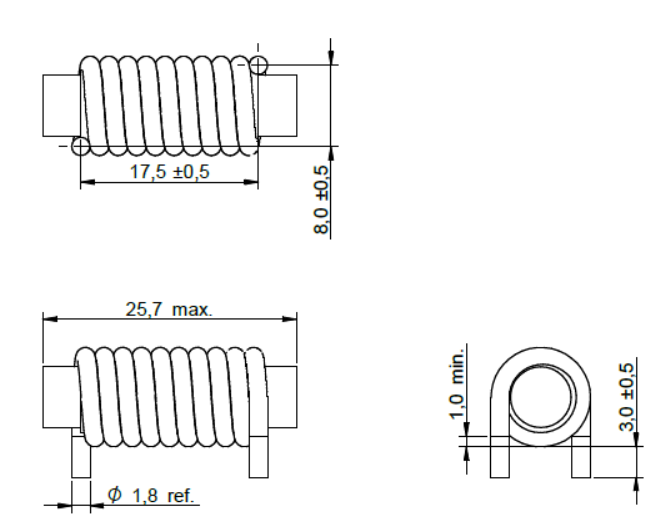 Wire Wound Inductor 15A 1.7mOhm Radial Through Hole Rod Core Choke 744710215