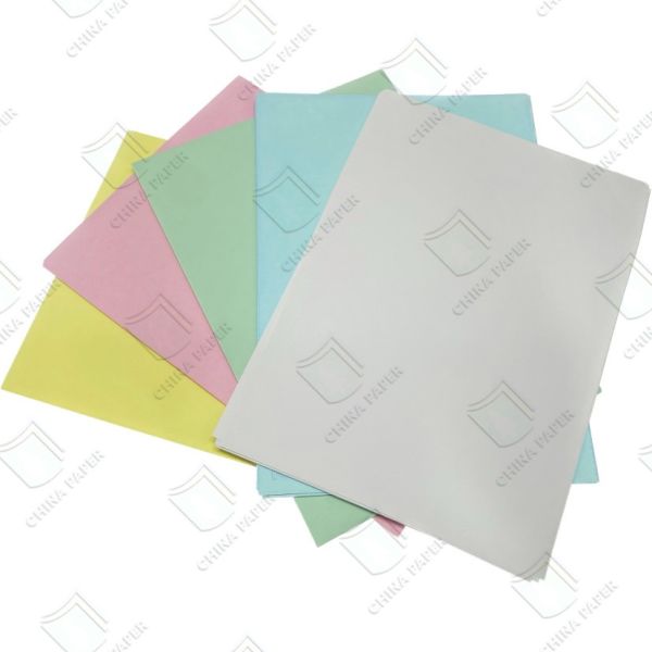 Carbonless Printing Paper/NCR Paper 50GSM White/Pink/Yellow/Green/Blue for Invoicing