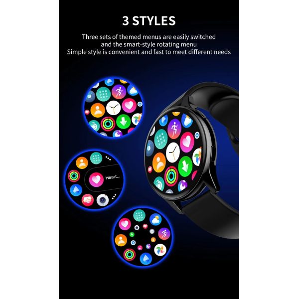 Eraysun T2 Pro Luxury SmartWatch Waterproof Women Fitness Reloj Sports Touch Screen Fashion Round Man Women Smart Watches