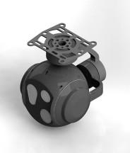 Military And Civilian UAVs EO / IR Tracking Gimbal With 1.5km Laser Range Finder