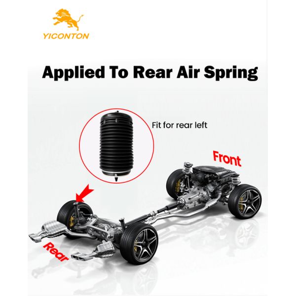 Yiconton Rear Truck Air Spring For Left Orientation Machined Metal Rubber Upgrade