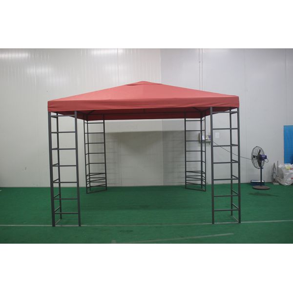 Outdoor Garden Patio 3*3*2.55M Rectangle Double Tops Gazebo in Large Size Package