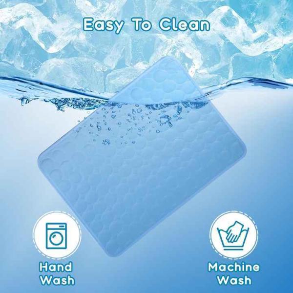 Modern Summer Cooling Mat for Pets Breathable and Washable Fiber Ice Mat for Hot Weather Travel-Friendly for Cats/Dogs