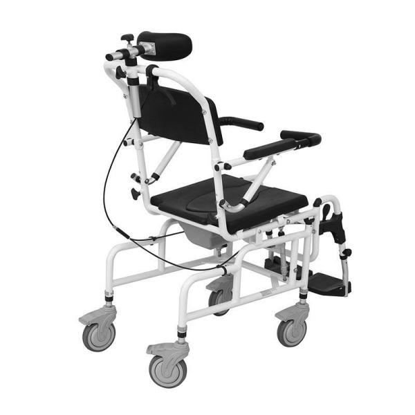 Easy Mobility Manual Wheel Chair Aluminum Portable Shower Commode Chair
