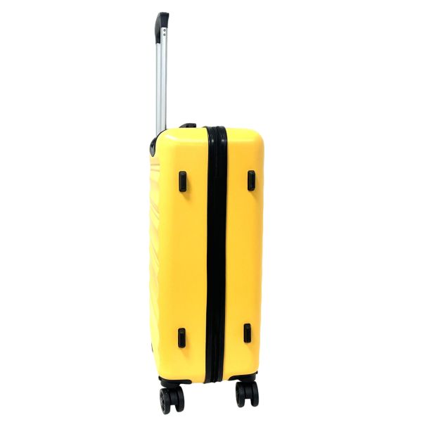 Multidirectional Hard Travel Luggage ABS Trolley Case Set 3 Piece  Wear Resistance