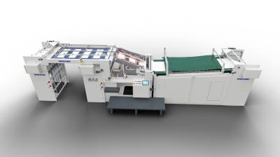 Máquina Laminadora Automática de Papelão Alinhamento Dinâmico DX-1210