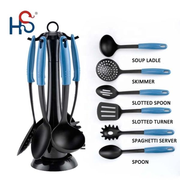 2024 Best Cookware Set Any Color Camp Kitchen Cooking Utensil Set with ABS Handle
