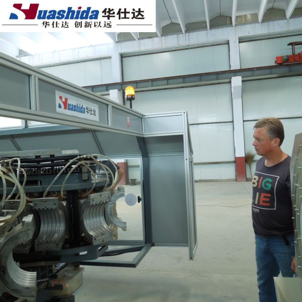 Double Layer HDPE / PP Double Wall Corrugated Water Pipe Production Line
