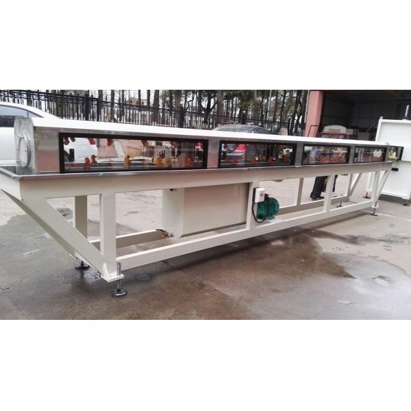 PVC Pipe Extrusion Machine with Twin Screw Design 55KW Power for 75-250mm Corrugated Pipes