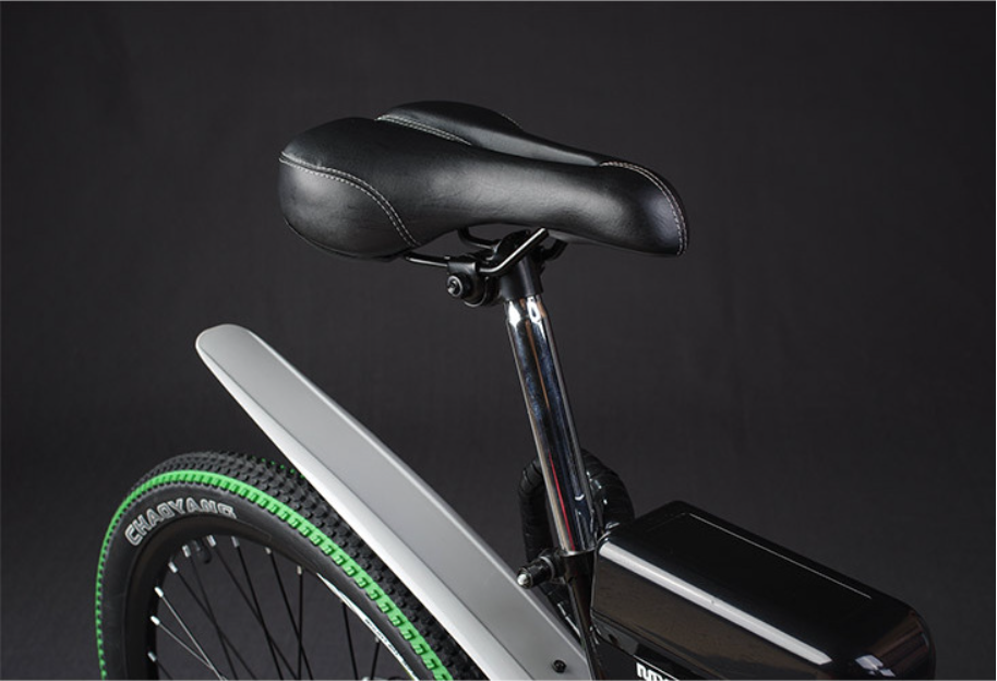 Hi - Ten Brushless Electric Bike 26 Inch 48v Steel Suspension Folding Frame