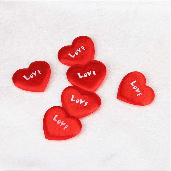 Love Heart Wedding Embellishments Applique Crafts Engagement Confetti Table Decoration