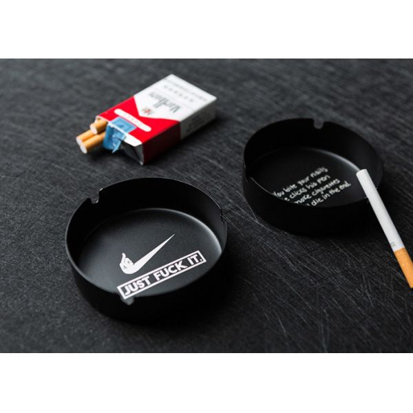 Creative Daily Household Products Round Stainless Steel Cigar Ashtray