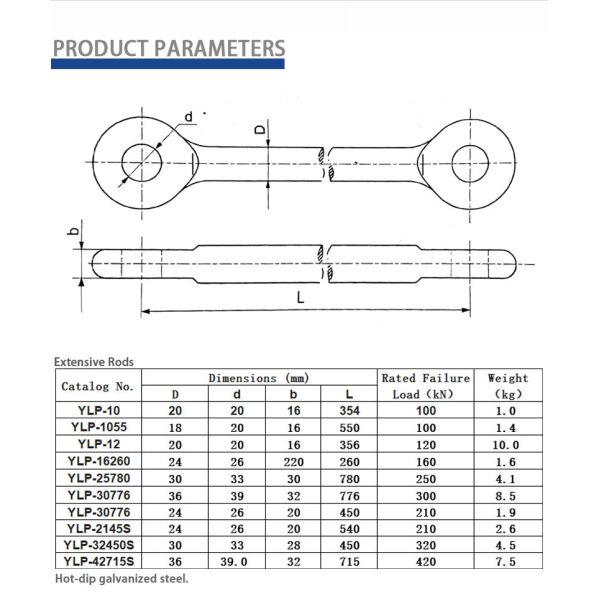 Corrosion Resistant Extensive Rods Durable Electric Hardware For Substation