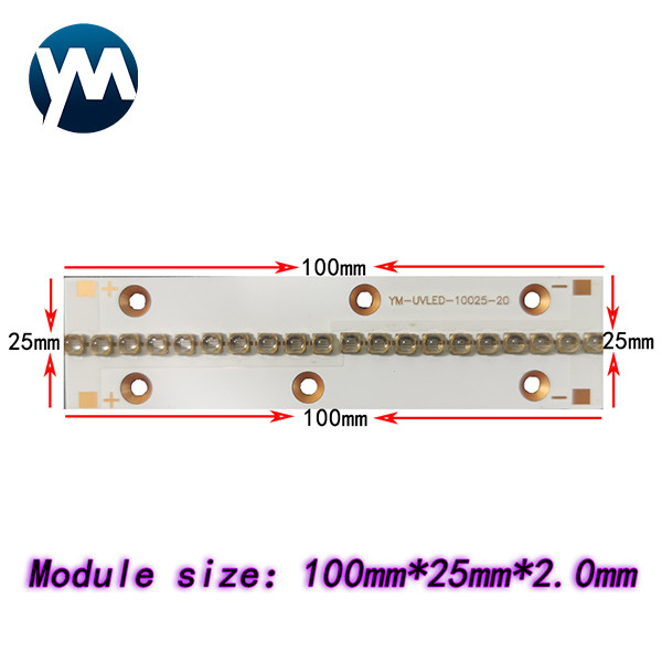 высокопроизводительная лампа с ультрафиолетовым отверждением 385nm 60w UV LED Линейный модуль высокопроизводительного отверждения