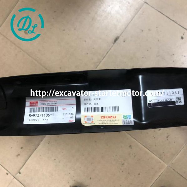 ISUZU 4HK1 Ventilador de motor con cubierta OEM 8-97371106-1 8973711061