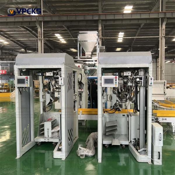 Filter Media Beans Filling Machine For Powder PP Pasted Valve Bags Packing Bagging Machine