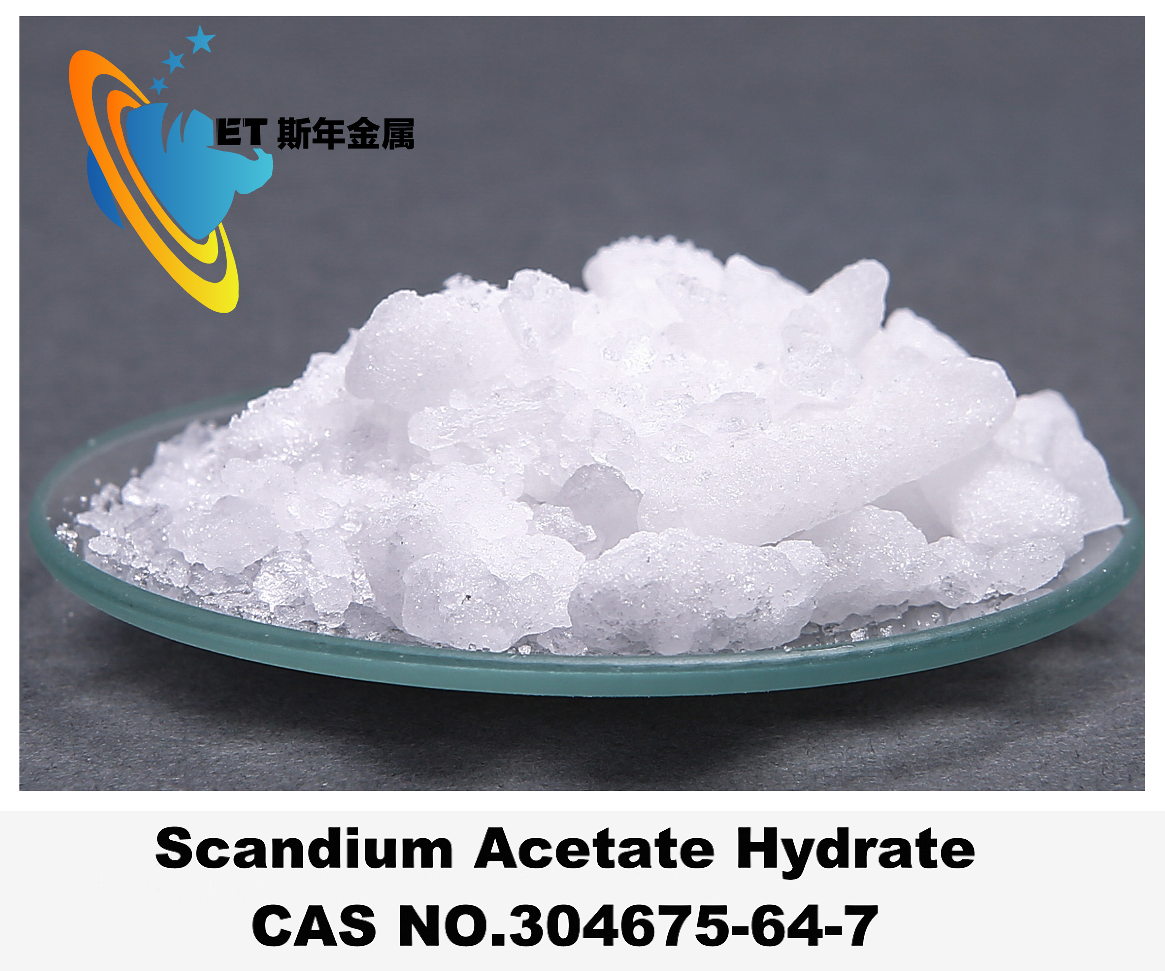 99.999% Purity Scandium Acetate Hydrate Crop Growth Promoter