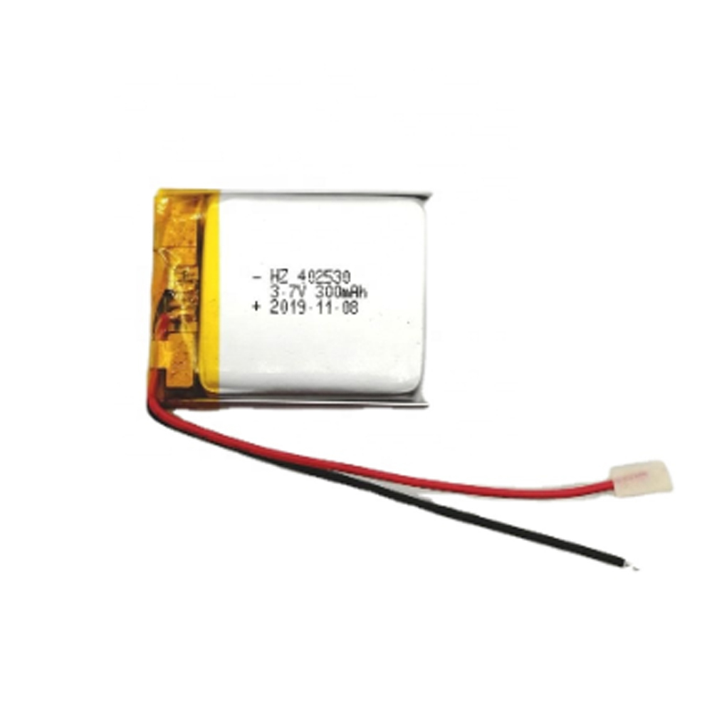 402530 3.7V 300mAh Soft‑Pack Lithium Polymer Battery Cell For Consumer Electronics Custom Available