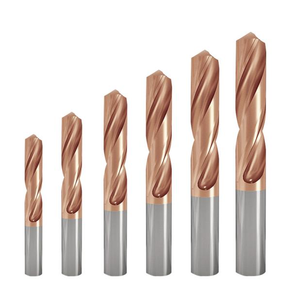 Right Hand Carbide Drill Bits 2-3/4 Length For Metal Drilling