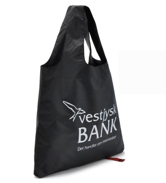 1 Color Printing Polyester 40cmx60cm 190T Folding Tote Bag