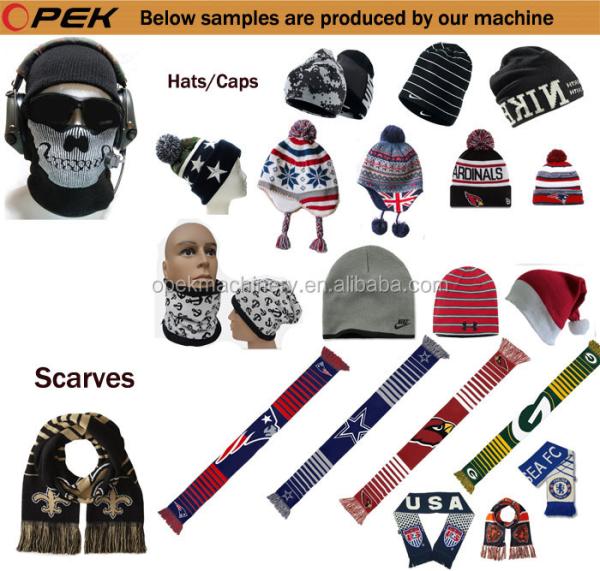 Fully Auto Alarm Industrial Crochet Hat Cap Knitting Machine for Video Technical Support