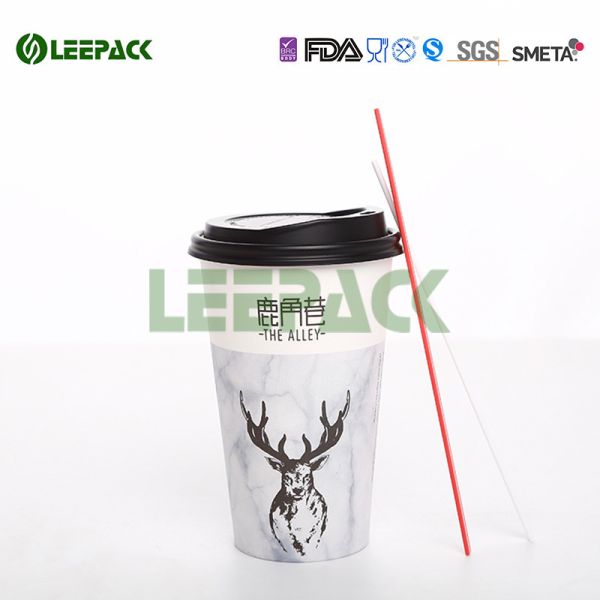Single Wall , Double Wall Hot Paper Cups Food Grade With Logo Ptinting