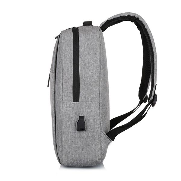 Custom Logo Fashion Style Travel School College Bag Smart USB Laptop Bag for Computer